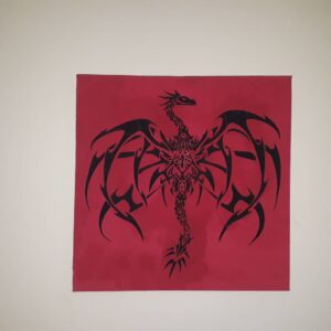 Dragon tatto 100x100 cm