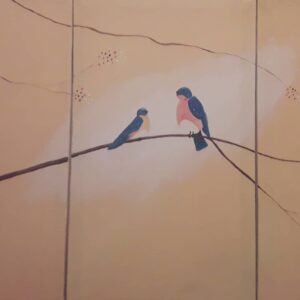 Birds 2 3x46x30 cm